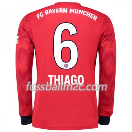 Fußballtrikots FC Bayern München Thiago 6 Heim Trikotsatz 2018-2019 Langarm